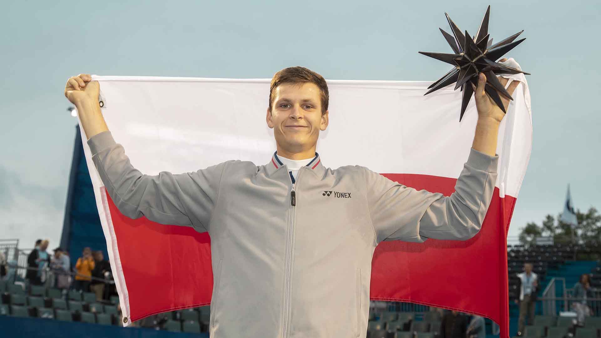<a href='/en/players/hubert-hurkacz/hb71/overview'>Hubert Hurkacz</a> is the 14th first-time champion on the ATP Tour this year.
