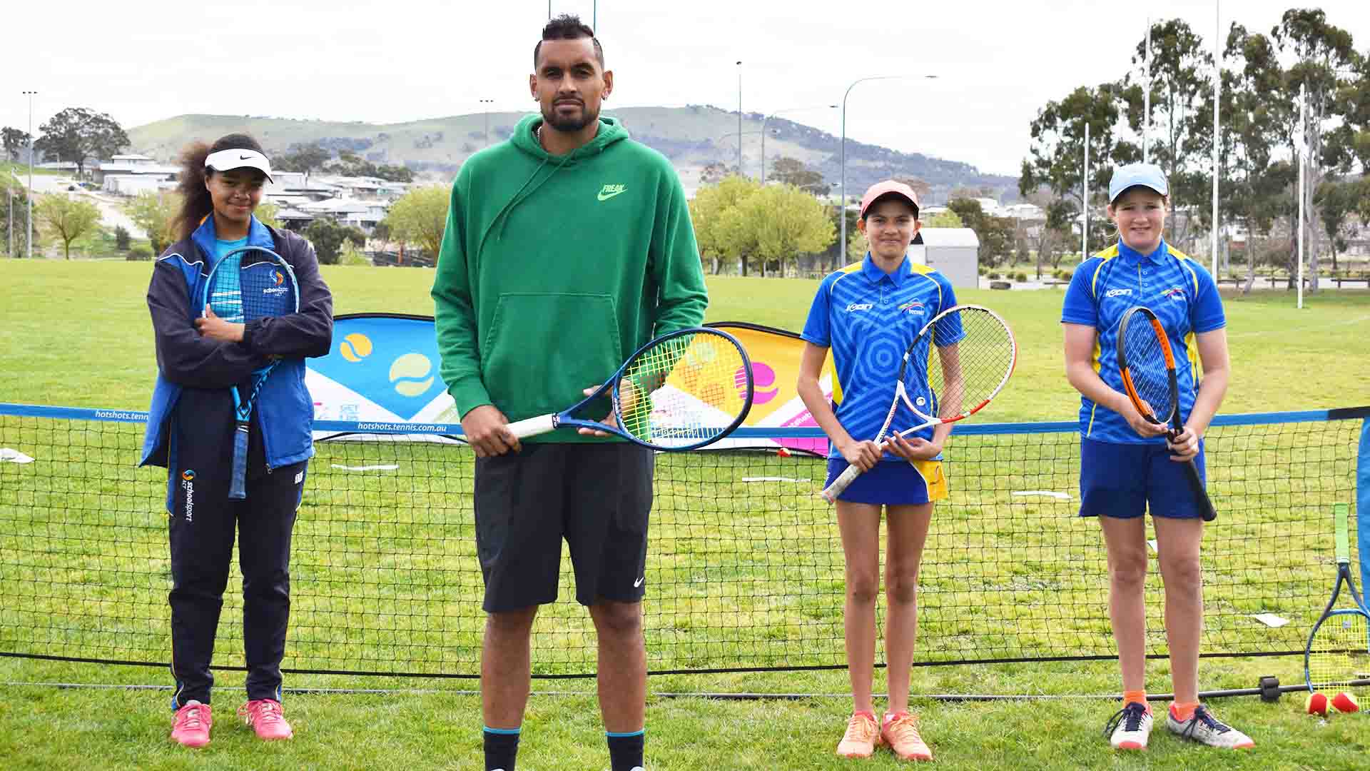 <a href='/en/players/nick-kyrgios/ke17/overview'>Nick Kyrgios</a> plans to establish the NK Foundation Squad at the Gungahlin tennis facility.