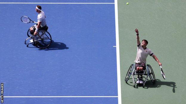 Alfie Hewett (left) and Gordon Reid