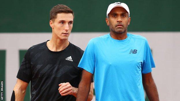 Britain's Joe Salisbury and American Rajeev Ram
