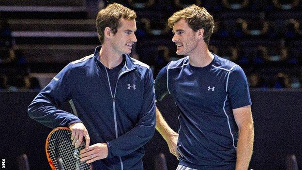 Andy and Jamie Murray