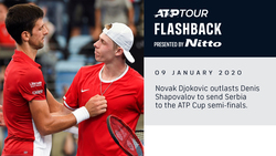 ATP Tour Flashback Presented By Nitto: Djokovic Outlasts Shapovalov At ATP Cup