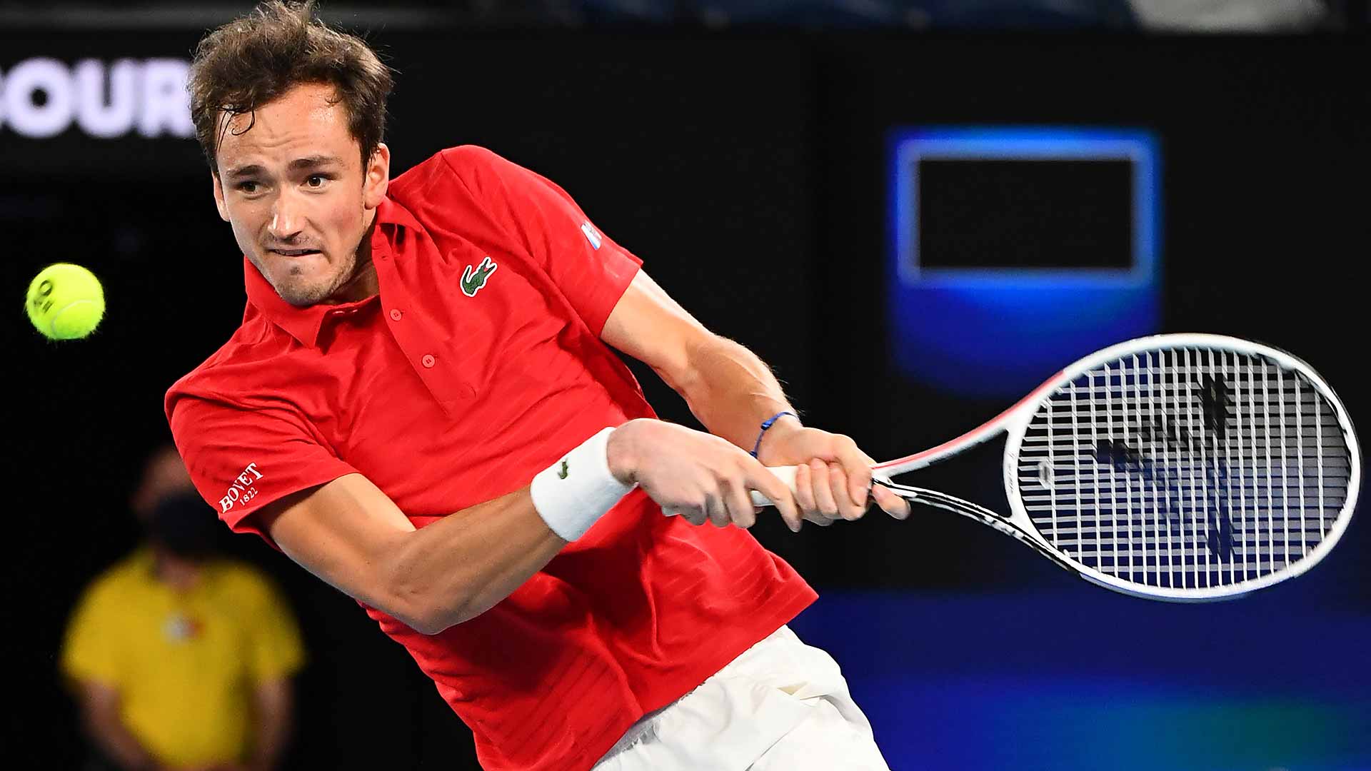 <a href='https://www.atptour.com/en/players/daniil-medvedev/mm58/overview'>Daniil Medvedev</a> clinches Russia's place in the <a href='https://www.atptour.com/en/tournaments/atp-cup/8888/overview'>ATP Cup</a> final.