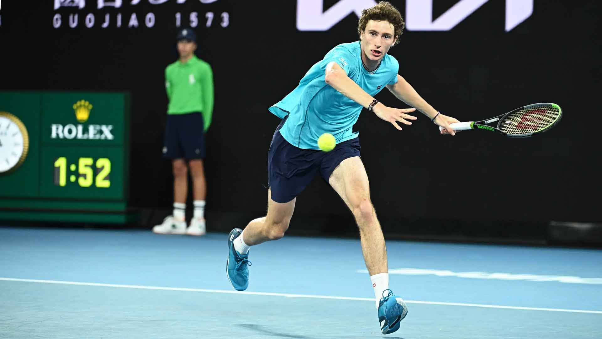 <a href='https://www.atptour.com/en/players/ugo-humbert/hh26/overview'>Ugo Humbert</a> was aiming to reach the <a href='https://www.atptour.com/en/tournaments/australian-open/580/overview'>Australian Open</a> third round for the first time.