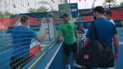 Federer Found A Friend: 'David Goffin, Baby!'