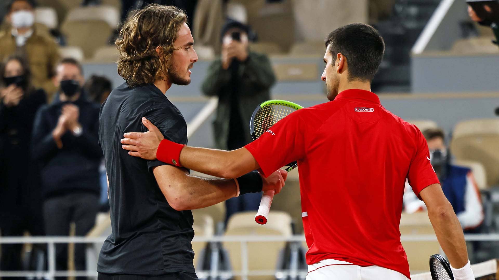 Stefanos Tsistipas, <a href='https://www.atptour.com/en/players/novak-djokovic/d643/overview'>Novak Djokovic</a>