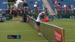 Hot Shot: Millimetres From The Net, De Minaur Wins Mad Point In Eastbourne!