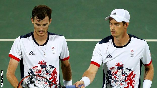Jamie Murray (left) competed alongside brother Andy at the Beijing, London and Rio Games