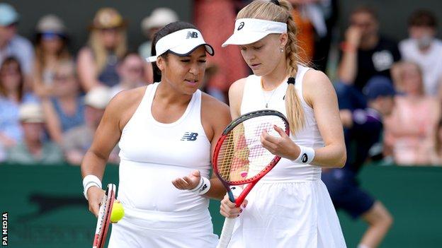 Heather Watson and Harriet Dart.