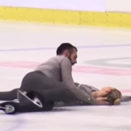American Figure Skater Crashes Headfirst Into The Ice, Referee Allows Her To Continue