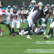 Falcons Punter Matt Bosher Absolutely Demolishes Panthers Return Man