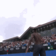 Frances Tiafoe Celebrates A Five-Setter Like LeBron