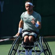 US Open: Alfie Hewett beats Gordon Reid to make semi-finals