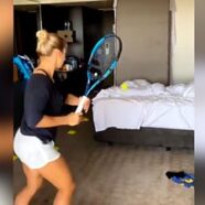 Covid-19: Australian Open competitors practice in isolation hotels